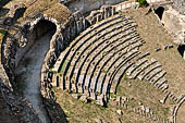 Volterra - Zona archeologica con i resti del teatro e del foro romano. 